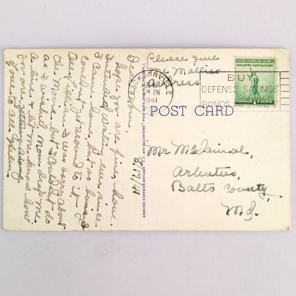 Rose Arbor Confederate Park Jacksonville Florida 1930s Postcard 1941 PC FL - Picture 2 of 2